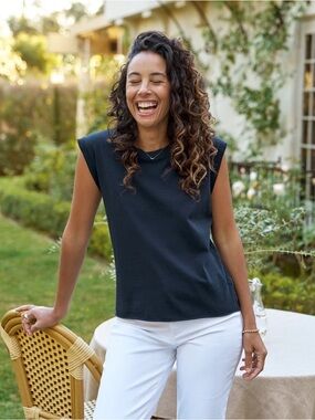 Frank & Eileen AIDEN Vintage Jersey Muscle Tee Sz M British Royal Navy